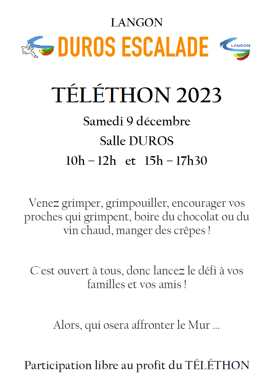 Photo d’archive : Téléthon 2023